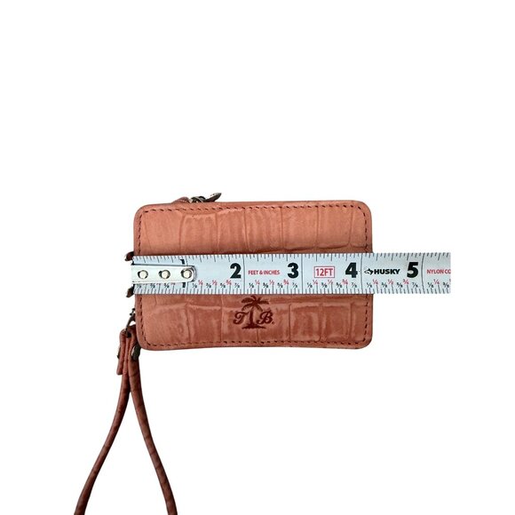 TOMMY BAHAMA Peach Leather Wristlet Wallet - Picture 5 of 9